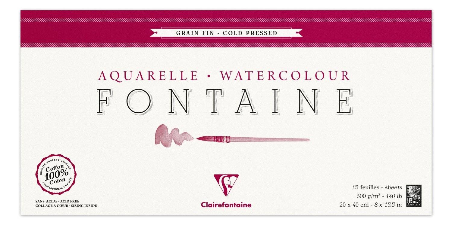 clairefontaine-96436c-fontaine-malblock-aquarell-10x15-cm-25-blatt-300g-feink-rn image 5