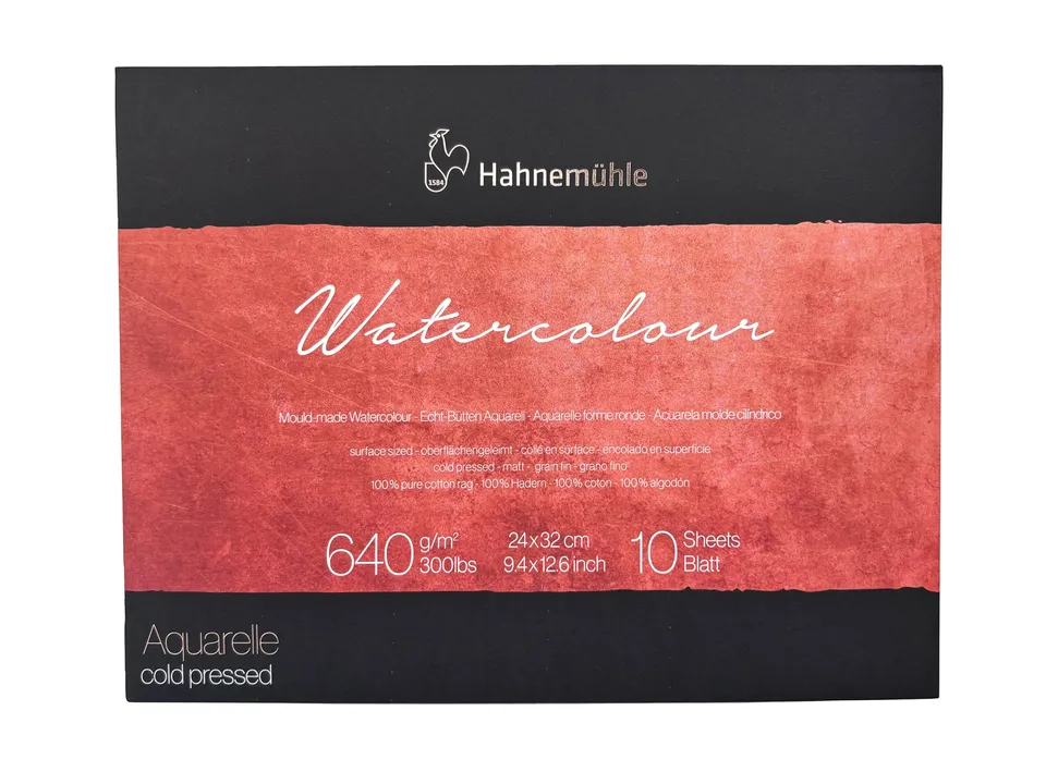 hahnem-hle-the-collection-aquarellblock-640-g-m-24-x-32-cm-wei image 1