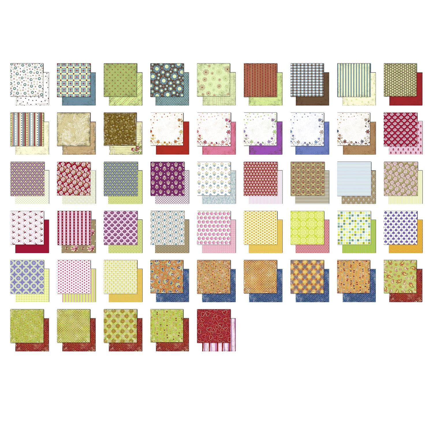 ursus-design-papier-retro-50-blatt-motiv-papier-30-5-x-30-5-cm-190-g-m image 2