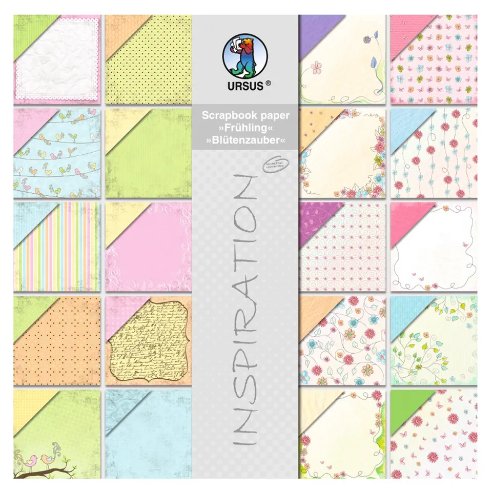 ursus-70870099-scrapbook-paper-block-fr-hling-bl-tenzauber-30-5-x-30-5-cm-190-g- image 1