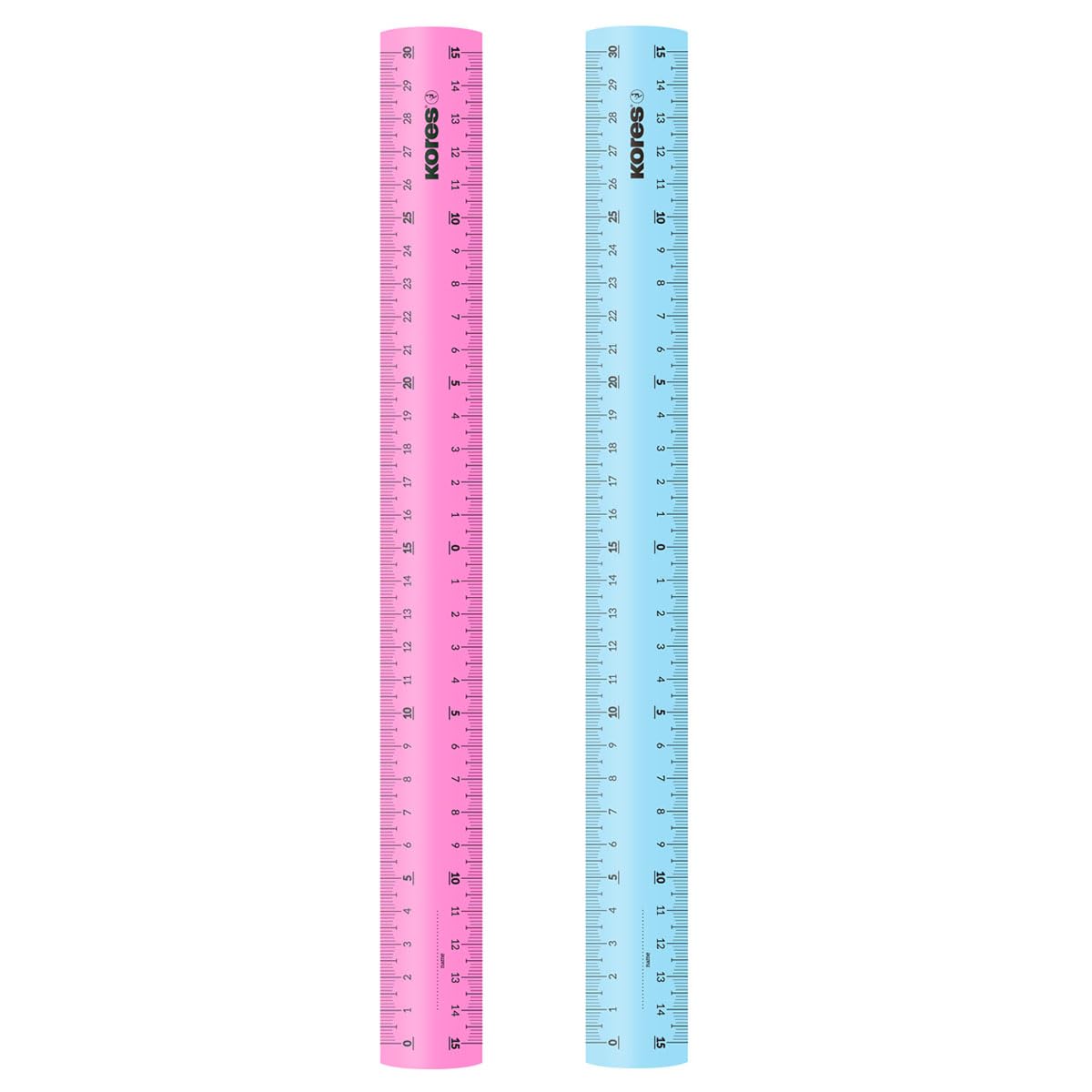 kores-lineal-30-cm-transparent-mit-tuschekante-sortiert image 2