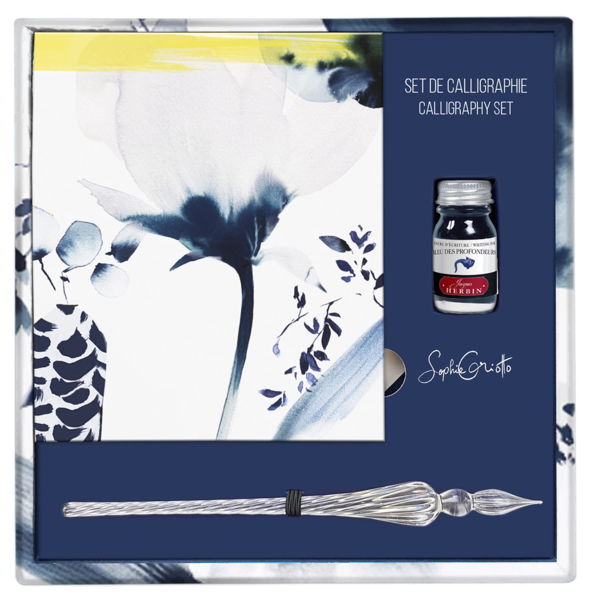 clairefontaine-115946c-inkebana-kalligraphie-set-21x21-cm-glasfeder image 1