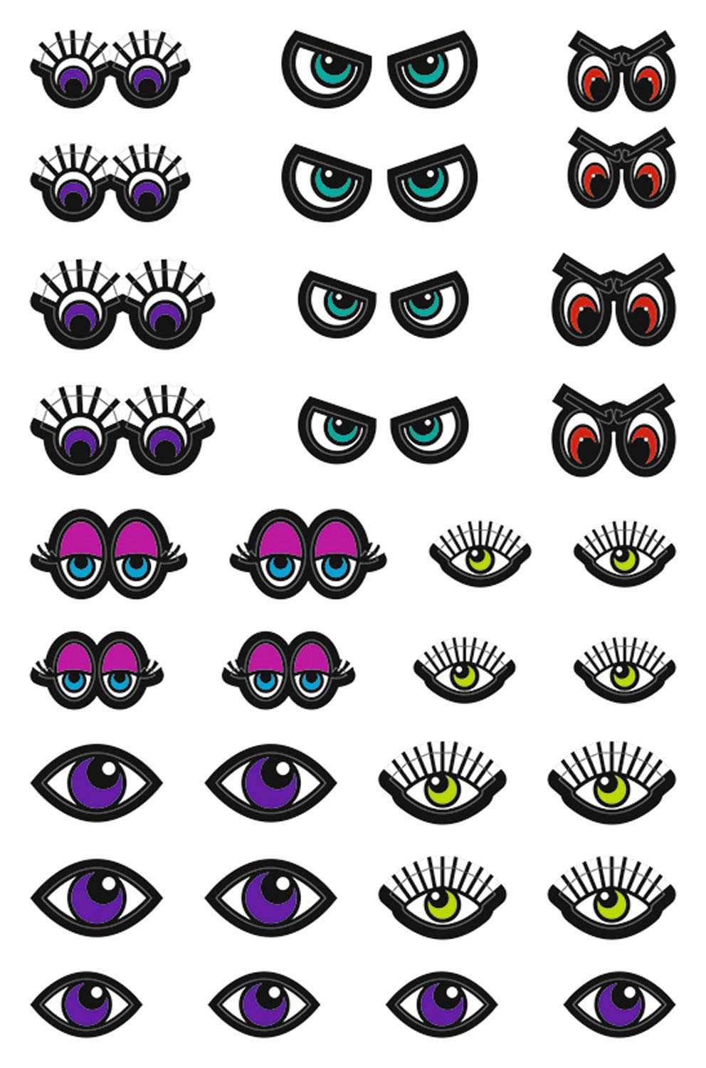 ursus-59520006f-sticker-augen-bunt-selbstklebend-100-augenpaare image 4