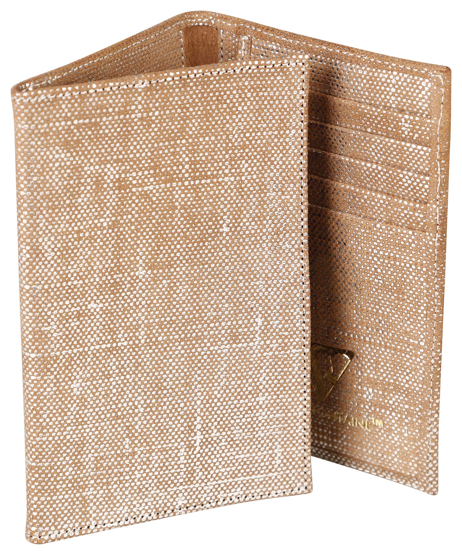 clairefontaine-kleo-pathra-kartenetui-aus-lammleder-silber-15-x-10-cm image 1