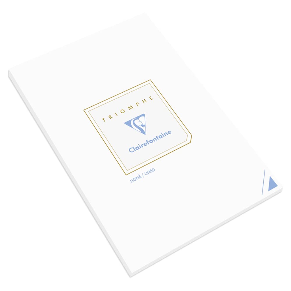 clairefontaine-triomphe-korrespondenzblock-6174c-a4-liniert-50-blatt-wei-90g image 1