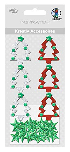 ursus-56400064-kreativ-accessoires-weihnachtsb-ume-und-sterne-sticker image 3