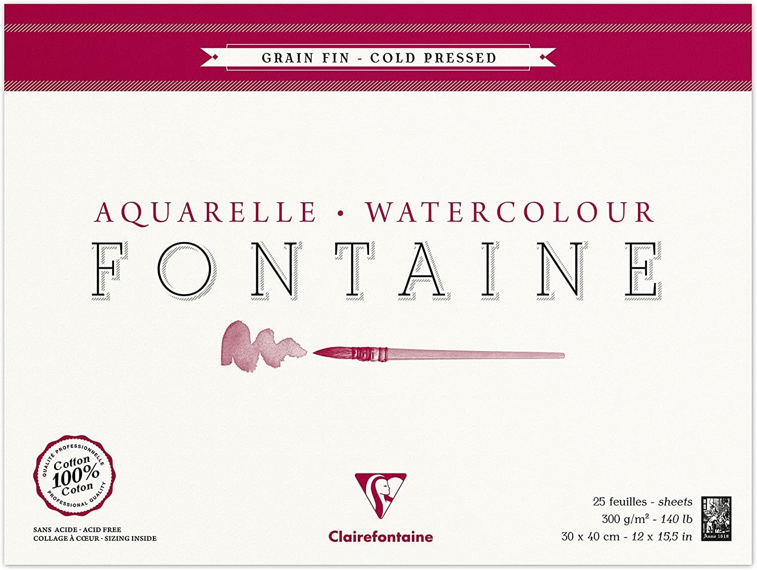 clairefontaine-96436c-fontaine-malblock-aquarell-10x15-cm-25-blatt-300g-feink-rn image 6