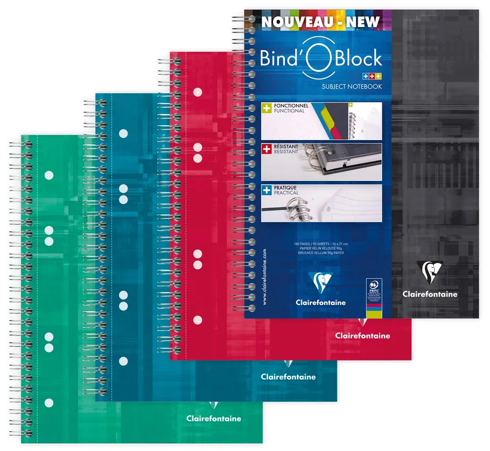 clairefontaine-bind-o-block-konferenzblock-a5-kariert-90-blatt-doppelspiral image 1