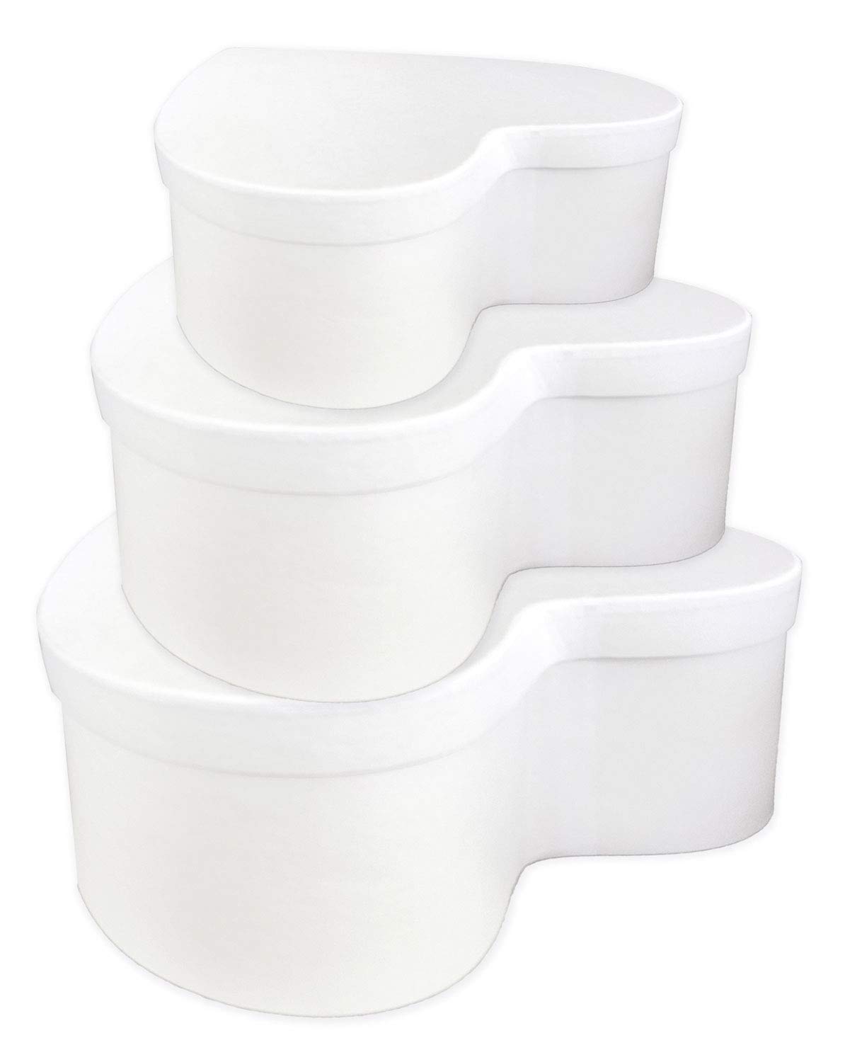 ursus-geschenkkartonset-mini-herz-blanko-3-kartons-wei-sortiert image 1