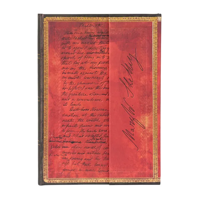 paperblanks-mary-shelley-frankenstein-midi-journal-liniert-mit-klappumschlag image 1