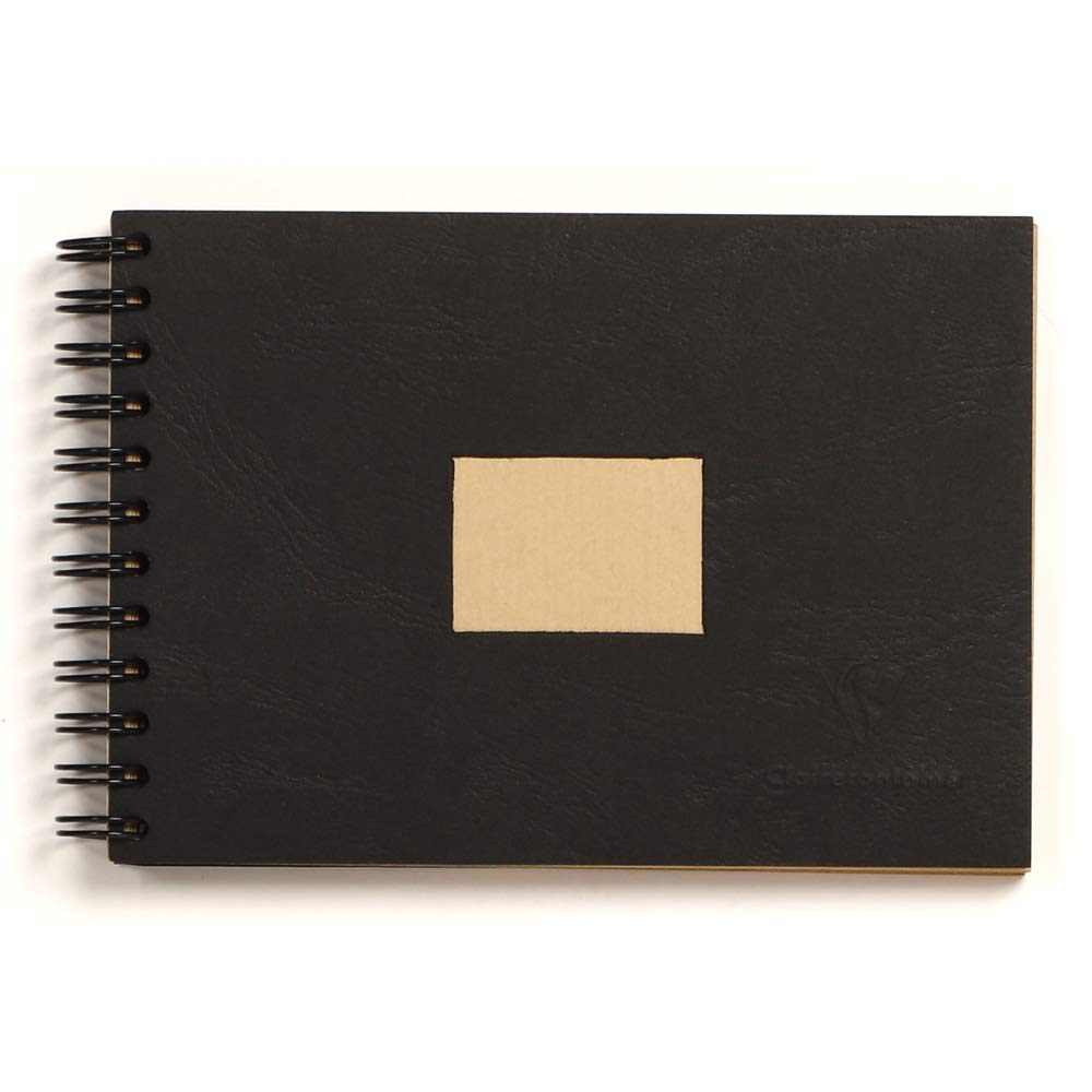 clairefontaine-8370c-skizzenblock-a6-doppelspirale-kraftpapier-90g-braun-60-blat image 1
