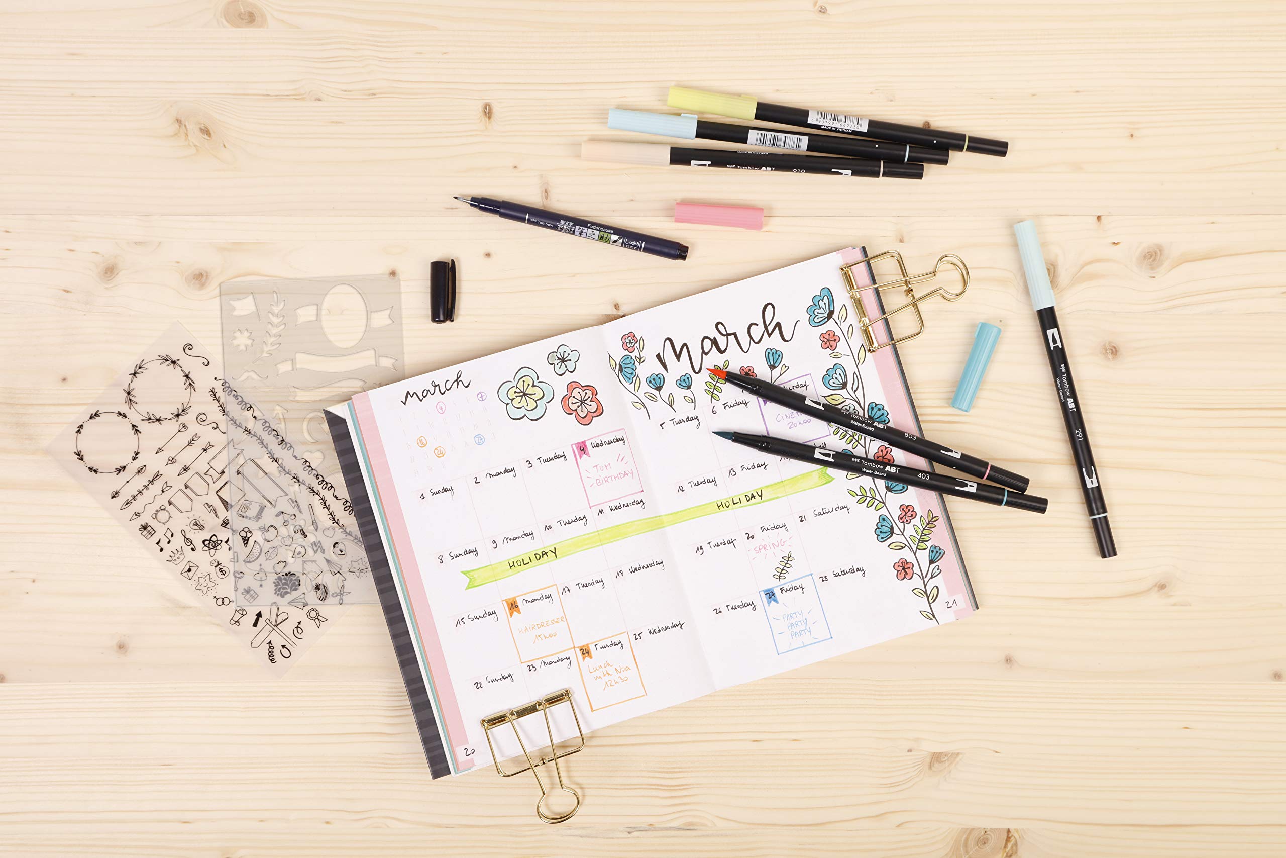 clairefontaine-97404c-my-creative-journal-heft-din-a5-dot-90-g-m-208-seiten-myst image 5