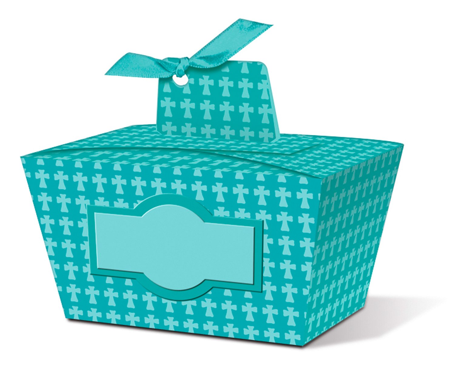ursus-joelle-geschenkbox-kreuz-t-rkis-5-st-ck-mit-paper-tags image 2