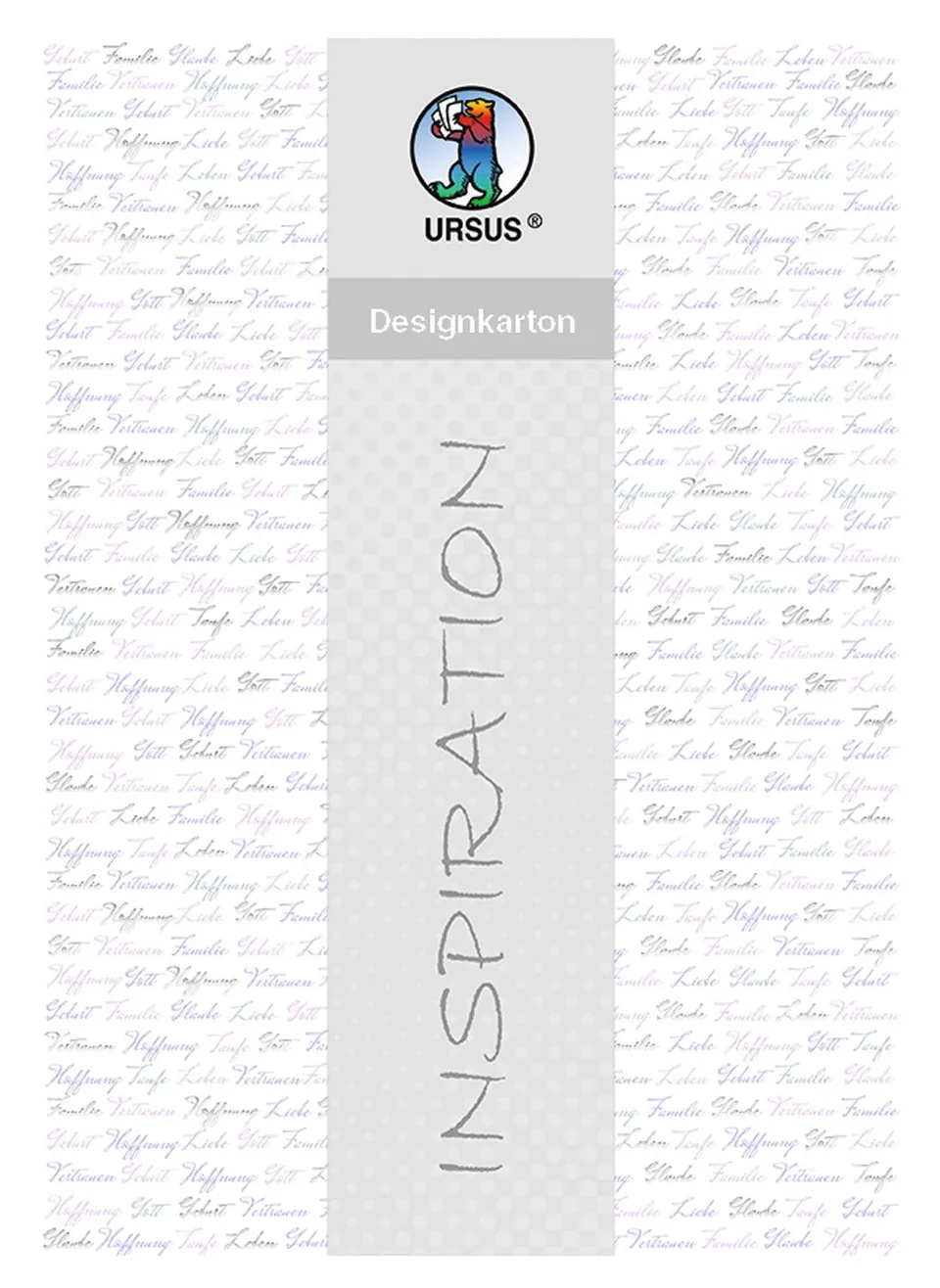 ursus-designkarton-meine-taufe-m-dchen-din-a4-200-g-qm-5-blatt-motiv-3-silber-fo image 1