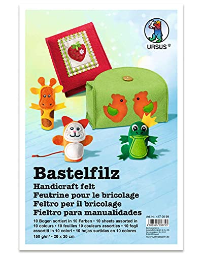 ursus-4170099-bastel-filz-intensiv-150-g-qm-20-x-30-cm-10-farben image 5
