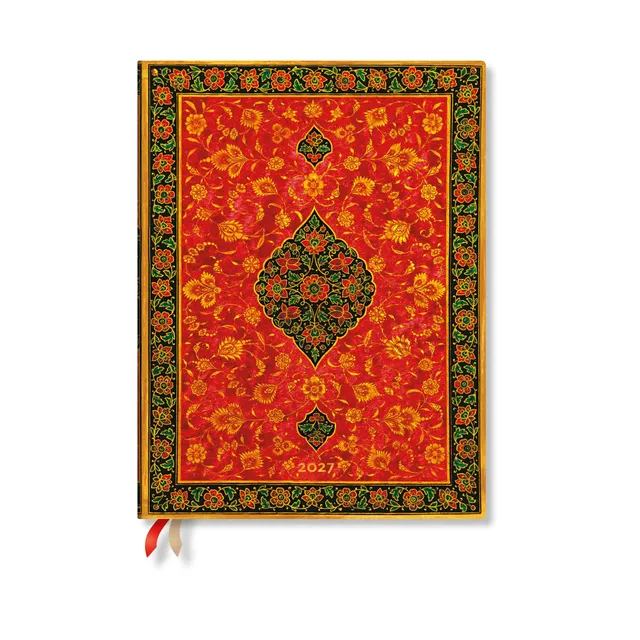 paperblanks-2027-layla-persian-poetry-ultra-12-monate-hardcover-tagesplaner-vert image 1