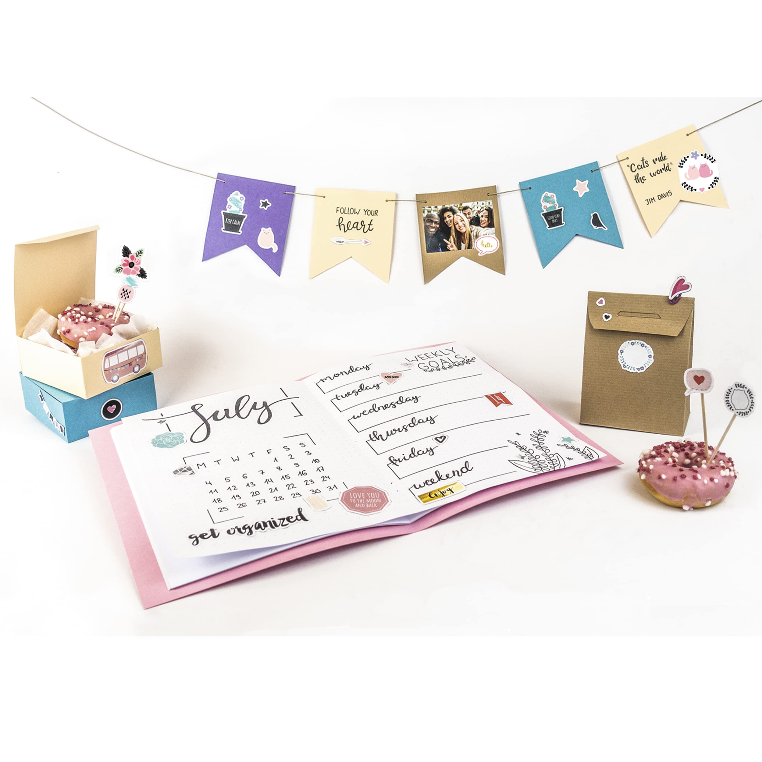 ursus-59540006f-glitzer-sticker-bullet-journal-130-st-ck image 6