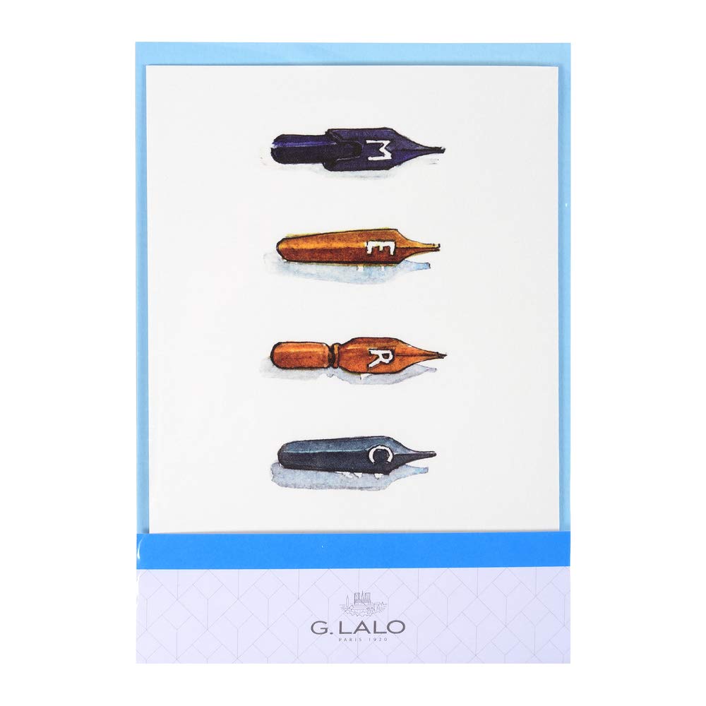 clairefontaine-lalo-60801l-korrespondenz-set-encre-et-plume-c6-lagunenblau-feder image 1