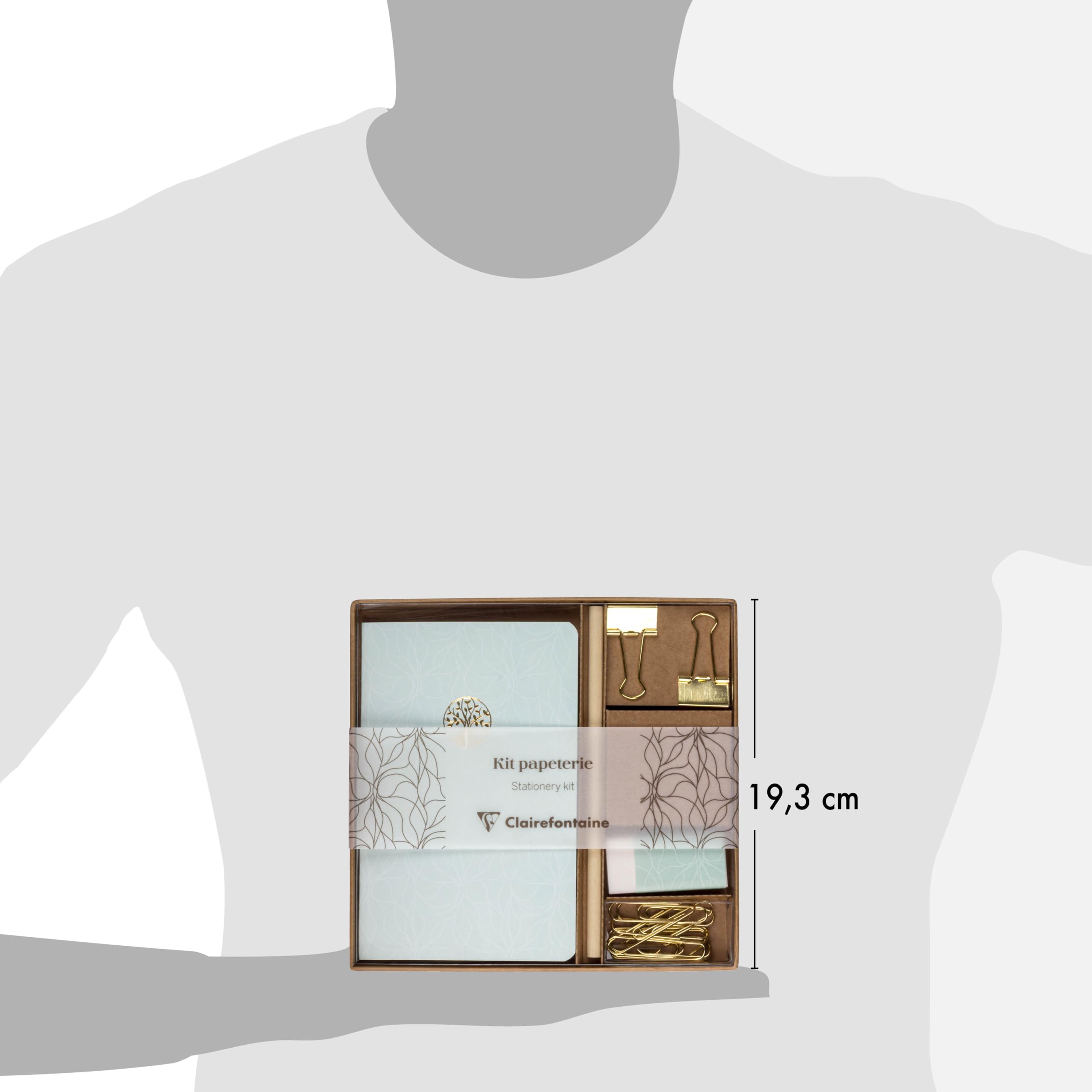 clairefontaine-116095c-schreibwarenset-inspire-11-x-17-cm-notizheft-bleistift-zu image 2
