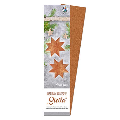 ursus-weihnachtsstern-stella-crush-paper-faltstern-set-kupfer-rot-metallic image 4