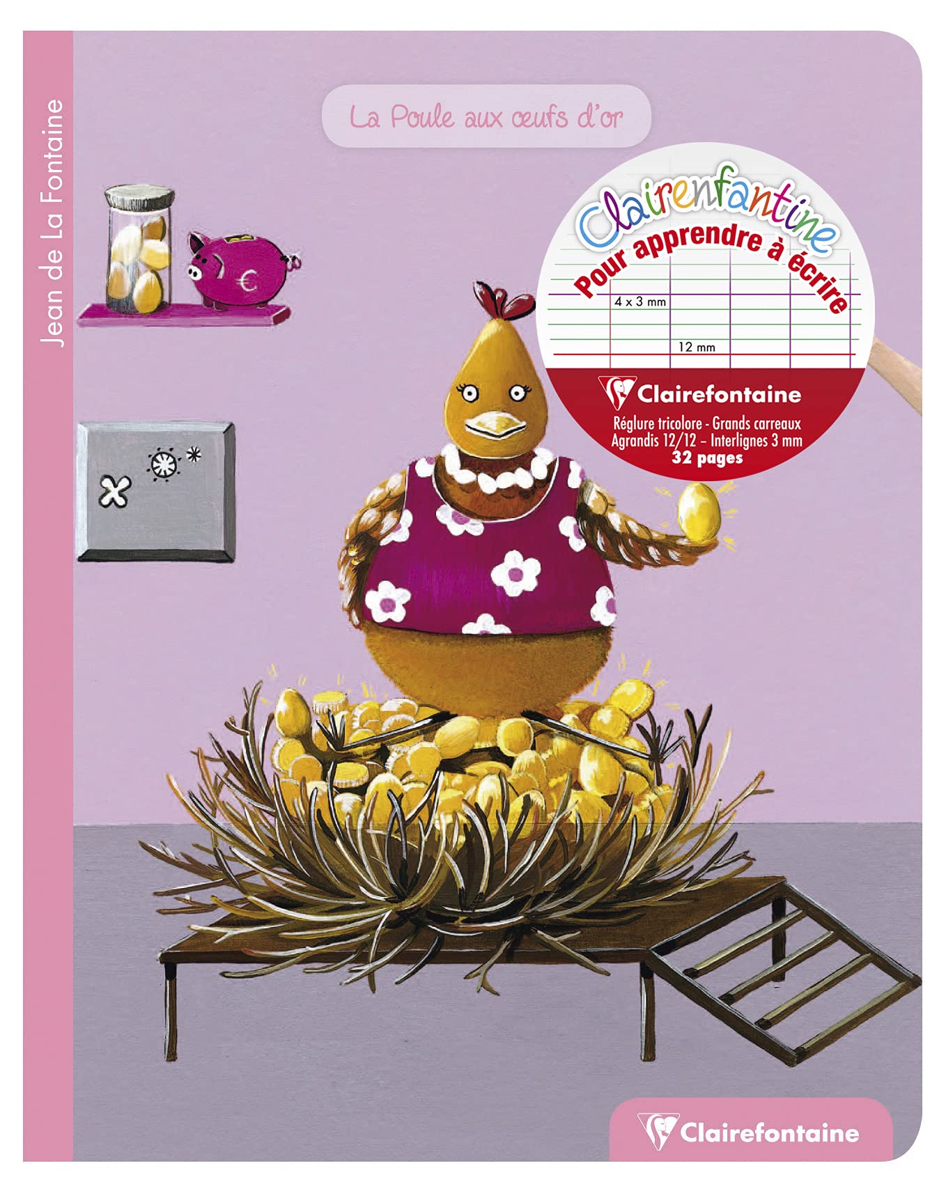 clairefontaine-36796c-les-fables-de-la-fontaine-schulheft-17x22-cm-16-blatt-90g- image 7