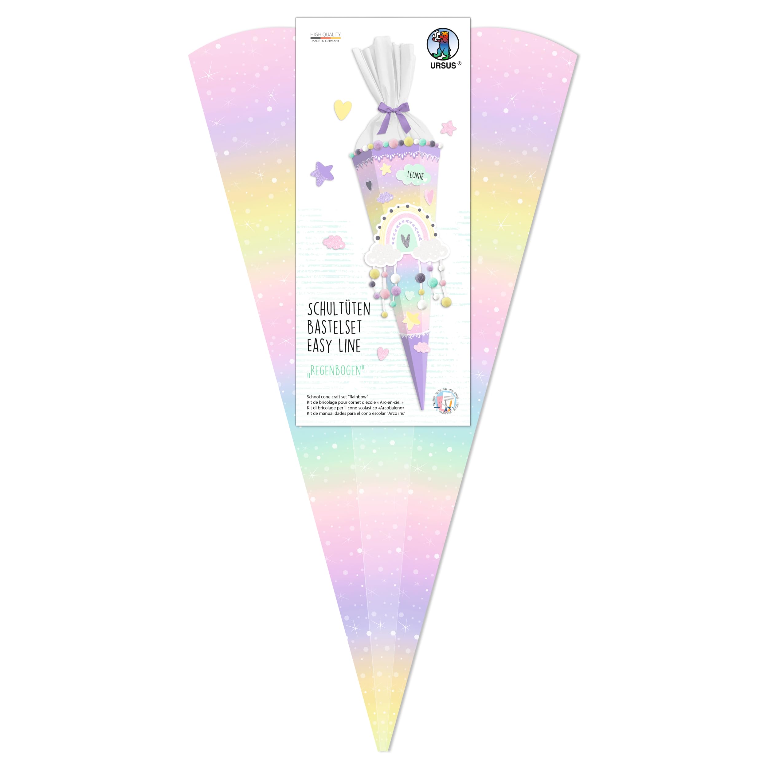 ursus-schult-ten-bastelset-easy-line-dino-6-eckig-ca-68-cm-inkl-anleitung image 6