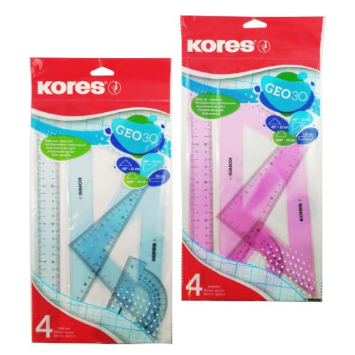 kores-geo30-mathematik-set-4-teilig-geometrie-mit-lineal-winkelmesser-dreieck image 8