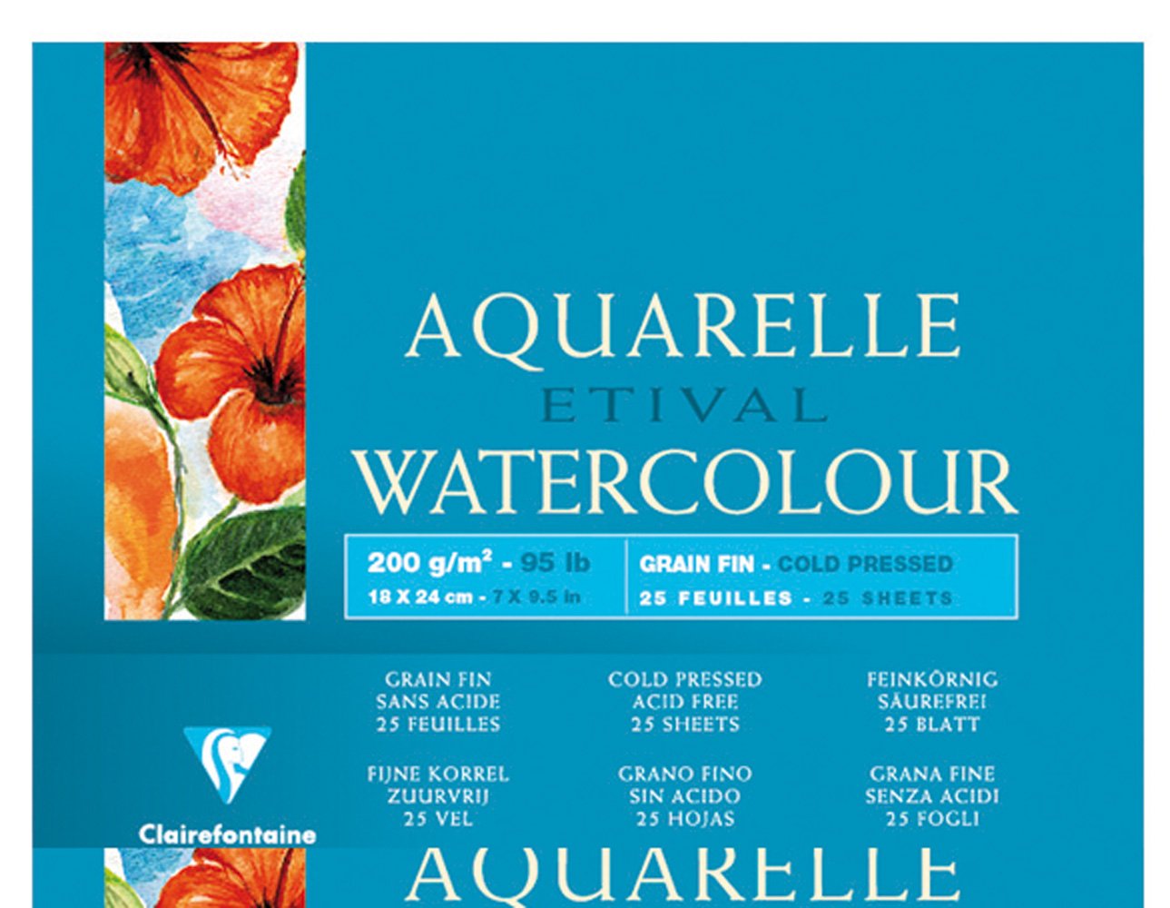 clairefontaine-etival-malblock-aquarellpapier-12-x-18-cm-25-blatt-200-g-wei-fein image 3