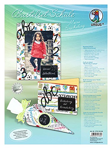 ursus-27430000-bastelset-schule-einschulung-set-mit-zuckert-ten-bilderrahmen-kar image 4