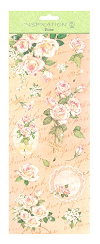 ursus-59700015-flat-sticker-flowers-altrosa-selbstklebende-flache-sticker image 2