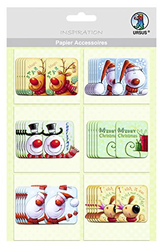 ursus-56500026-papier-accessoires-weihnachtliche-motive-26-36-st-ck-papiermotive image 3