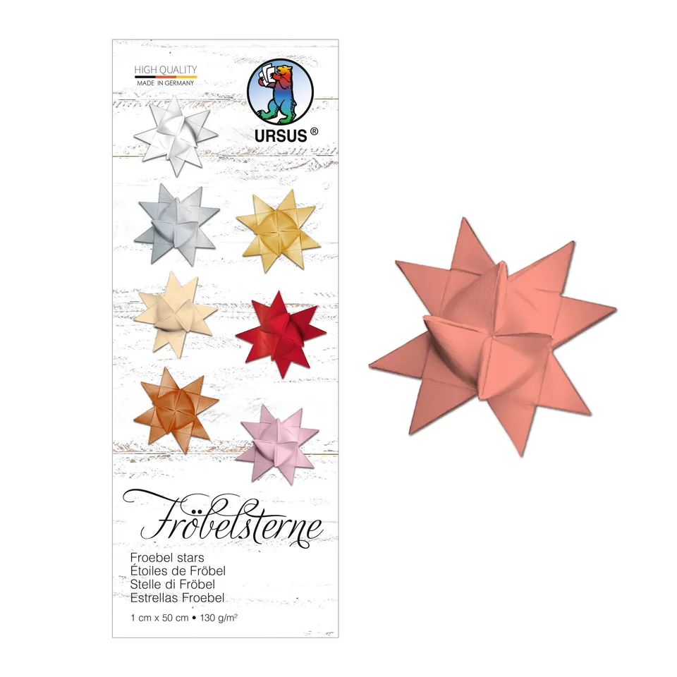 ursus-papierstreifen-f-r-fr-belsterne-koralle-100-streifen-1-x-50-cm-f-r-ca-25-s image 1