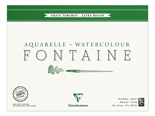 clairefontaine-96430c-fontaine-malblock-30-x-40-cm-25-blatt-300-g-grobkorn-torch image 6