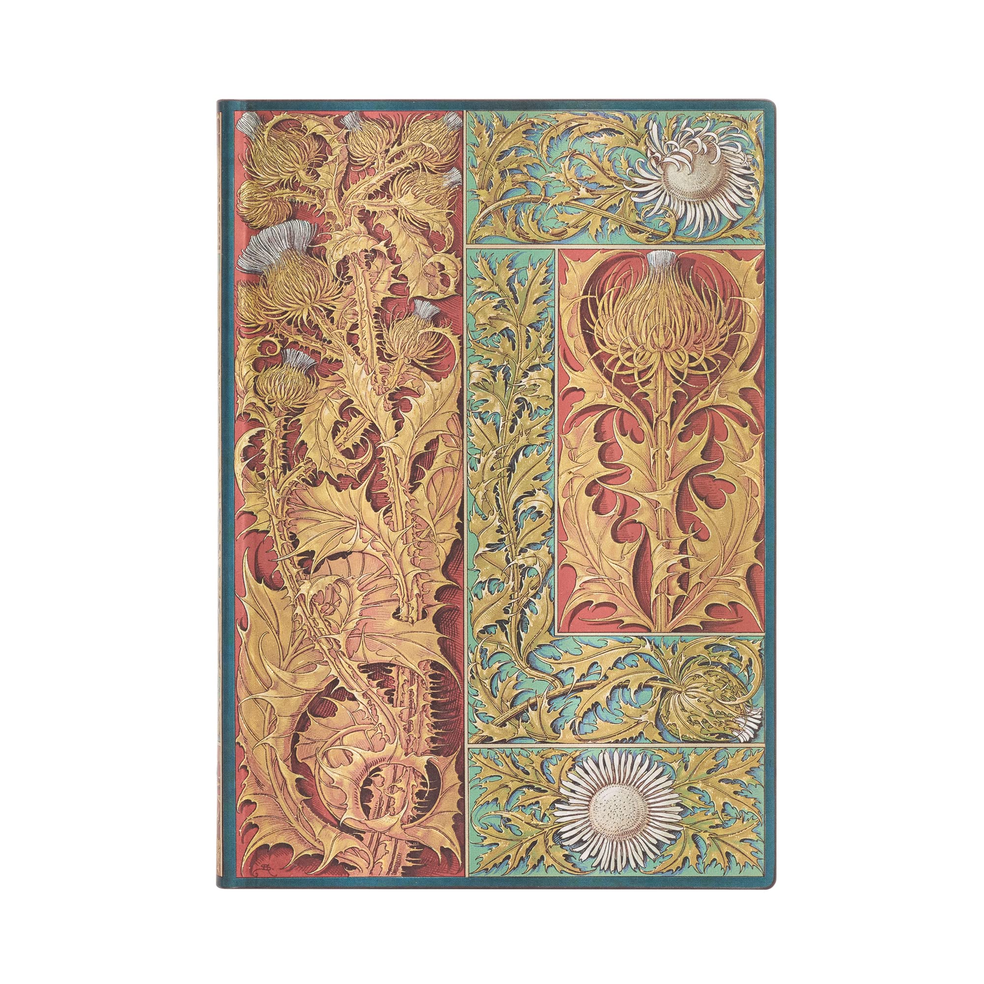paperblanks-wild-thistle-vox-botanica-midi-notizbuch-blanko-softcover-flexi-mit- image 1
