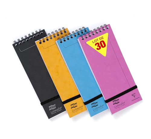 clairefontaine-europa-listmaker-spiralbl-cke-7-6-x-18-cm-liniert-30er-set image 7