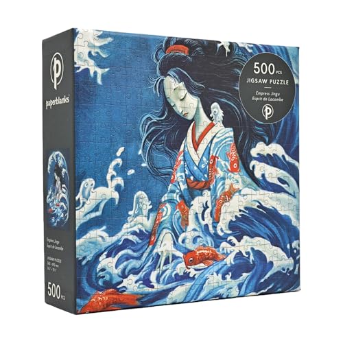 paperblanks-empress-jingu-500-teile-puzzle-esprit-de-lacombe-blau image 4