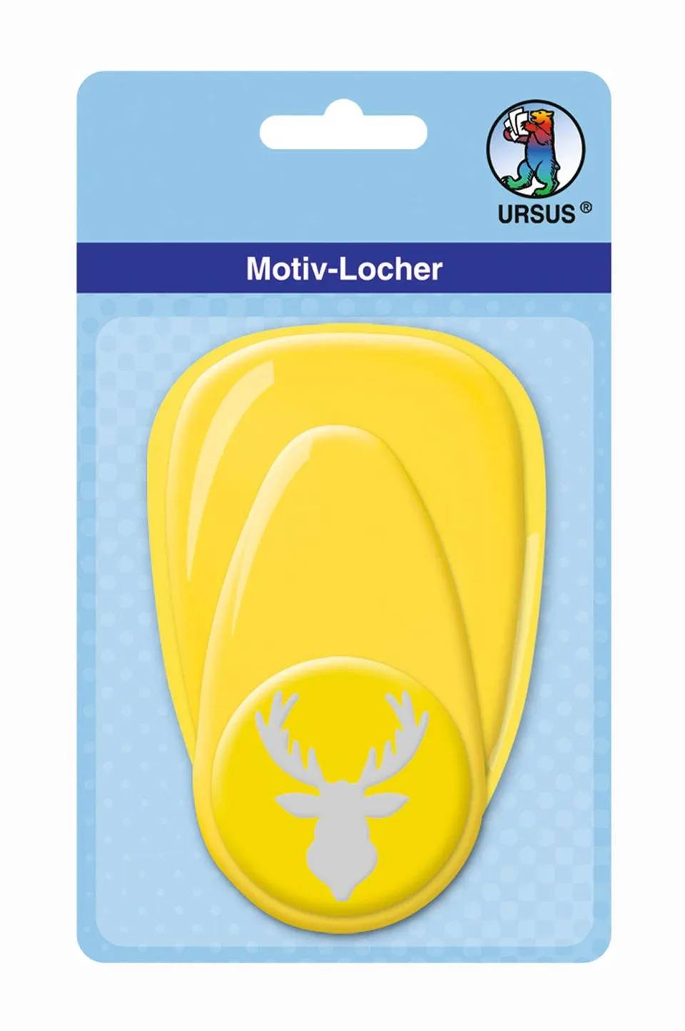 ursus-19490031-motivlocher-gro-elchkopf-gelb-38-1-mm image 1