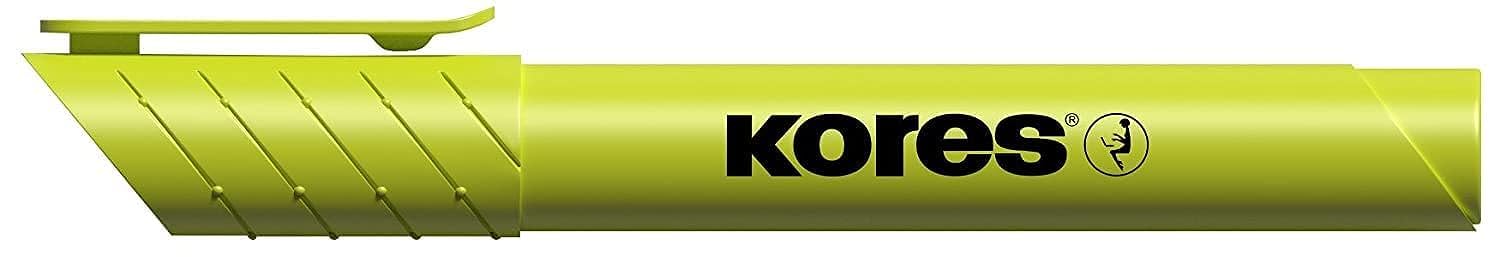 kores-high-liner-fine-textmarker-gelb-keilspitze-12-st-ck image 1
