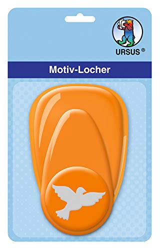 ursus-19480017-motivlocher-mit-hebel-mittel-taube-ca-25-4-mm-orange image 2