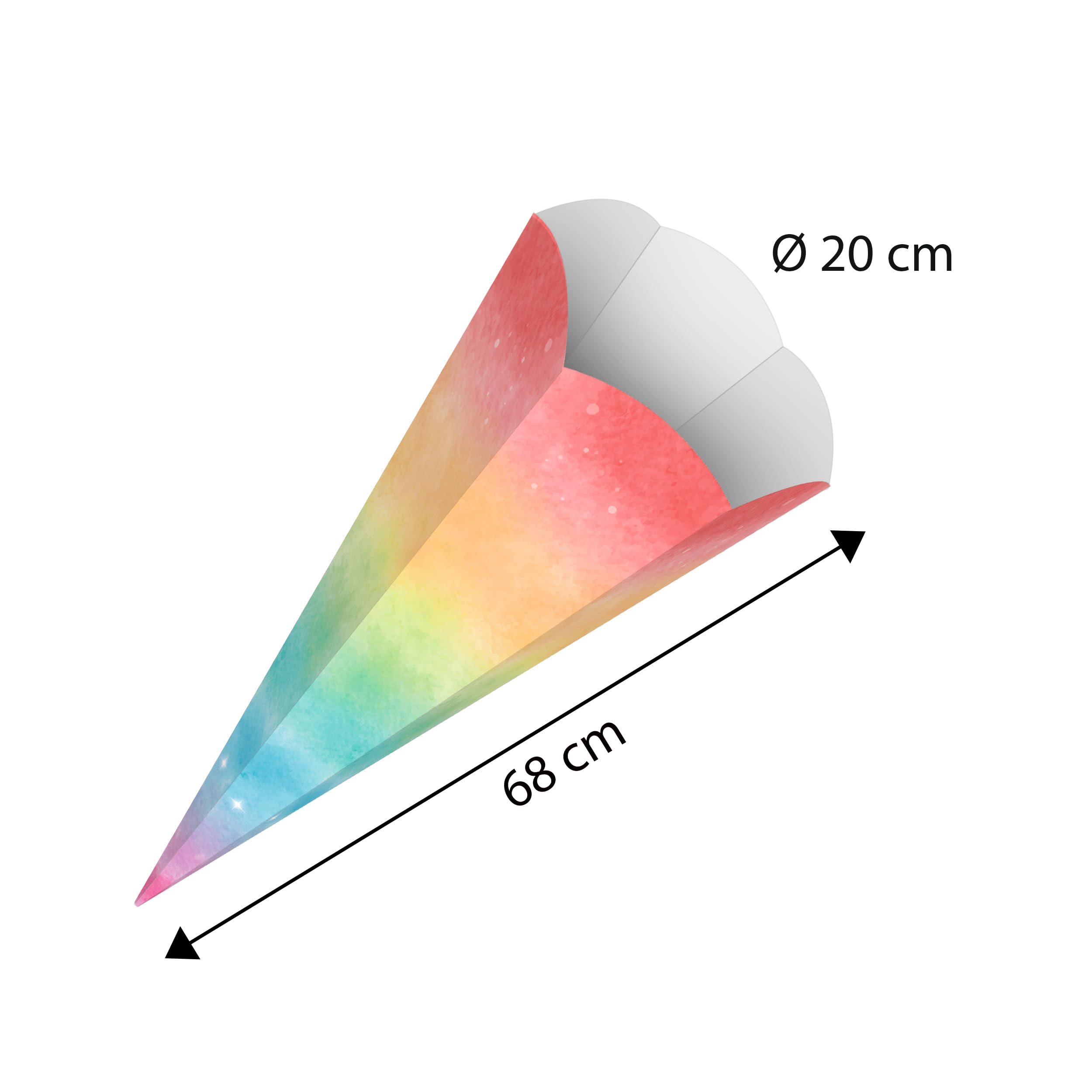 ursus-992-00-03f-schult-ten-regenbogen-5-st-ck-bastel-rohlinge-68-cm image 2
