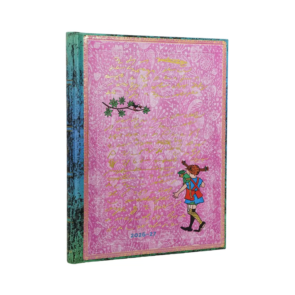 paperblanks-18-monatskalender-2027-astrid-lindgren-pippi-langstrumpf-ultra-verti image 1