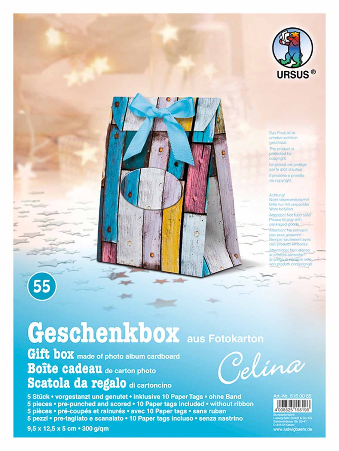 ursus-geschenkbox-celina-schneestern-rot-5-boxen-aus-fotokarton-300-g-qm-mit-pap image 8