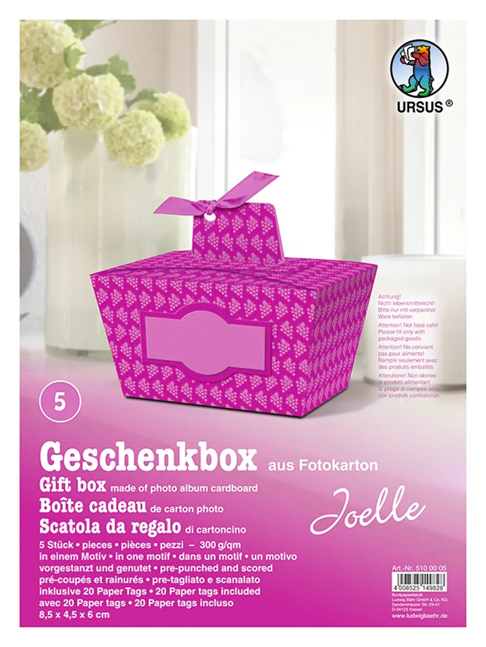 ursus-5100005-geschenkbox-joelle-trauben-violett-5-geschenkboxen-aus-fotokarton- image 1