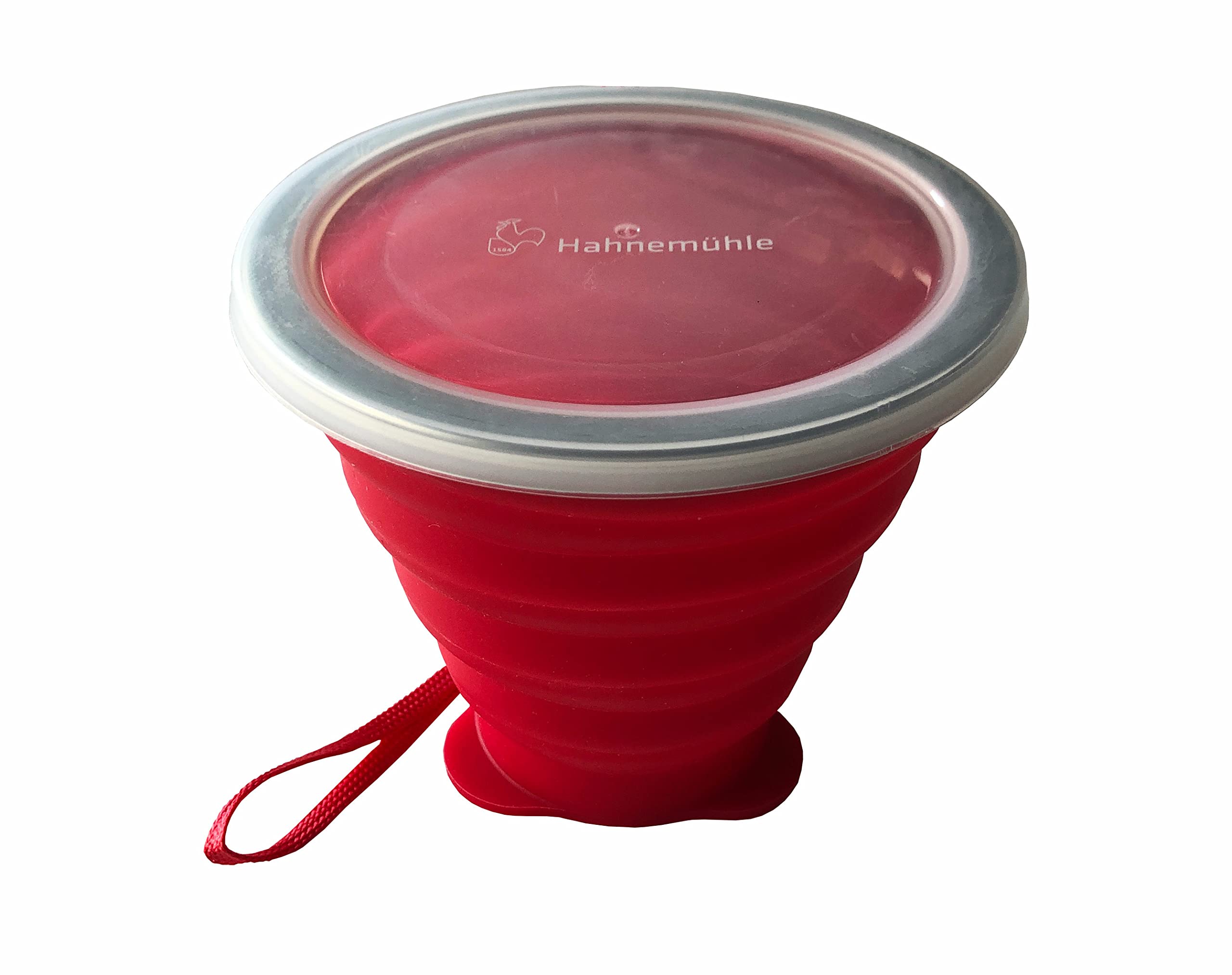 hahnem-hle-malbecher-faltbar-silikon-mit-deckel-270-ml image 1