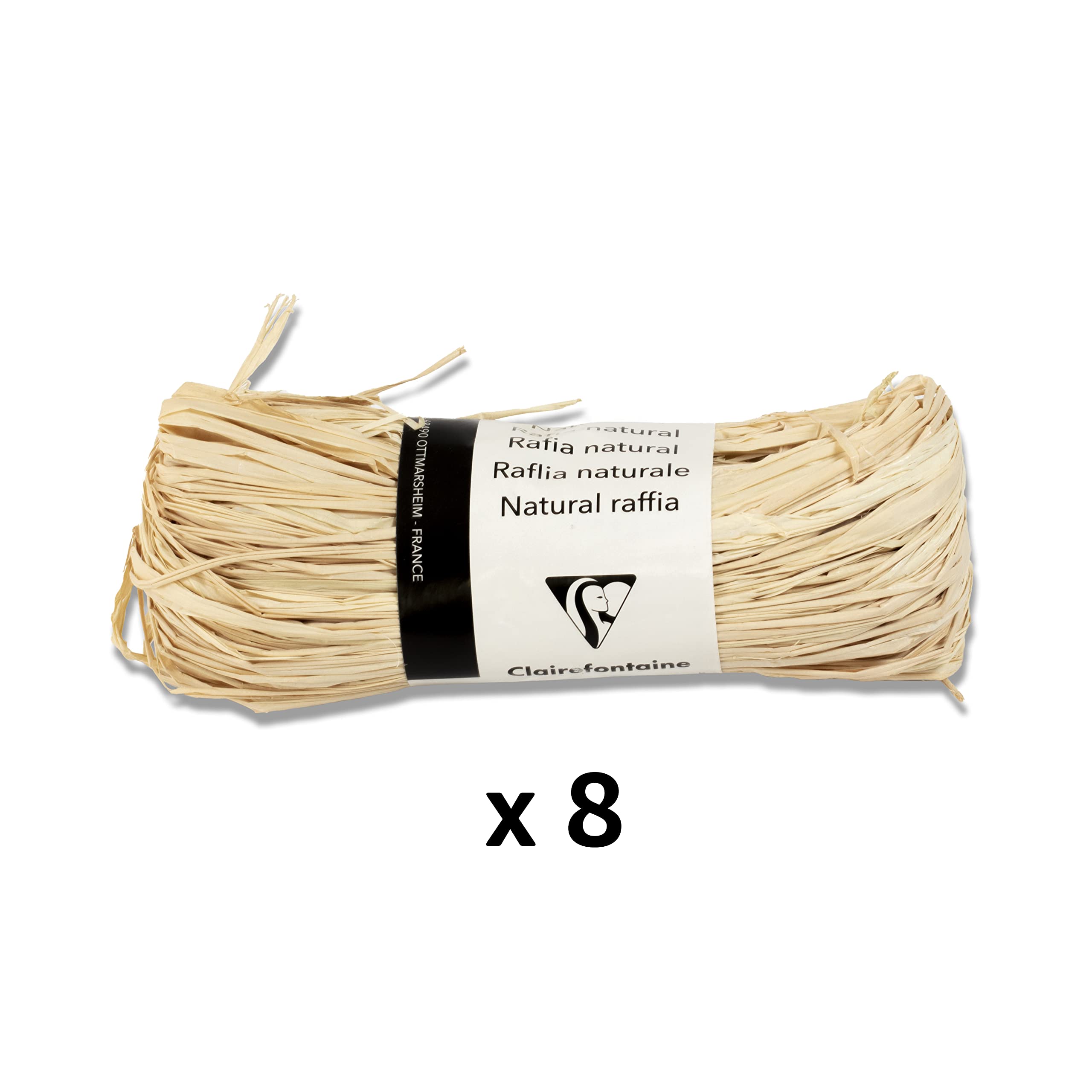 clairefontaine-196071c-geschenkb-nder-aus-nat-rlichem-bast-8er-pack-50-g-braun image 3