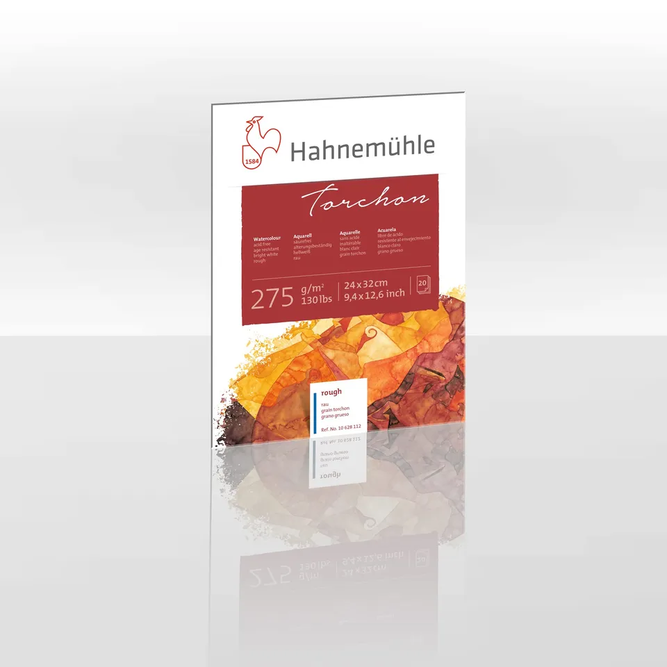 hahnem-hle-aquarellblock-torchon-275-g-m-24-x-32-cm-20-blatt image 1