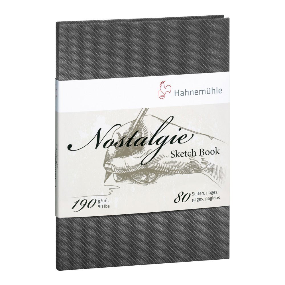 hahnem-hle-nostalgie-skizzenbuch-a4-hochformat-190-g-m-40-blatt-80-seiten image 1