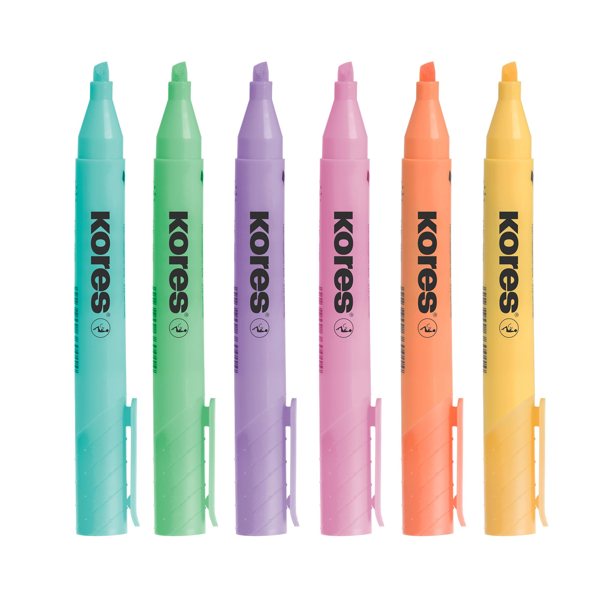 kores-high-liner-plus-pastell-textmarker-6er-set-keilspitze image 3