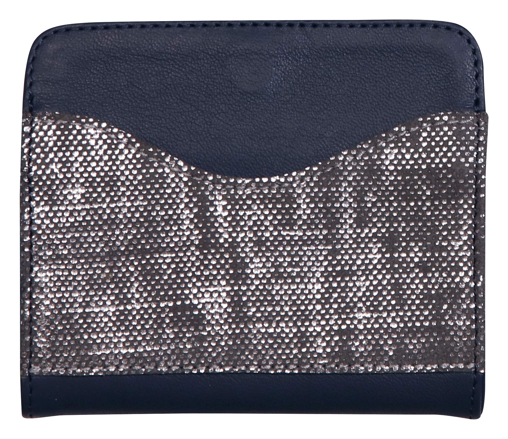 clairefontaine-lawrence-portemonnaie-aus-lammleder-11-5-x-2-x-8-cm-blau-silber image 2