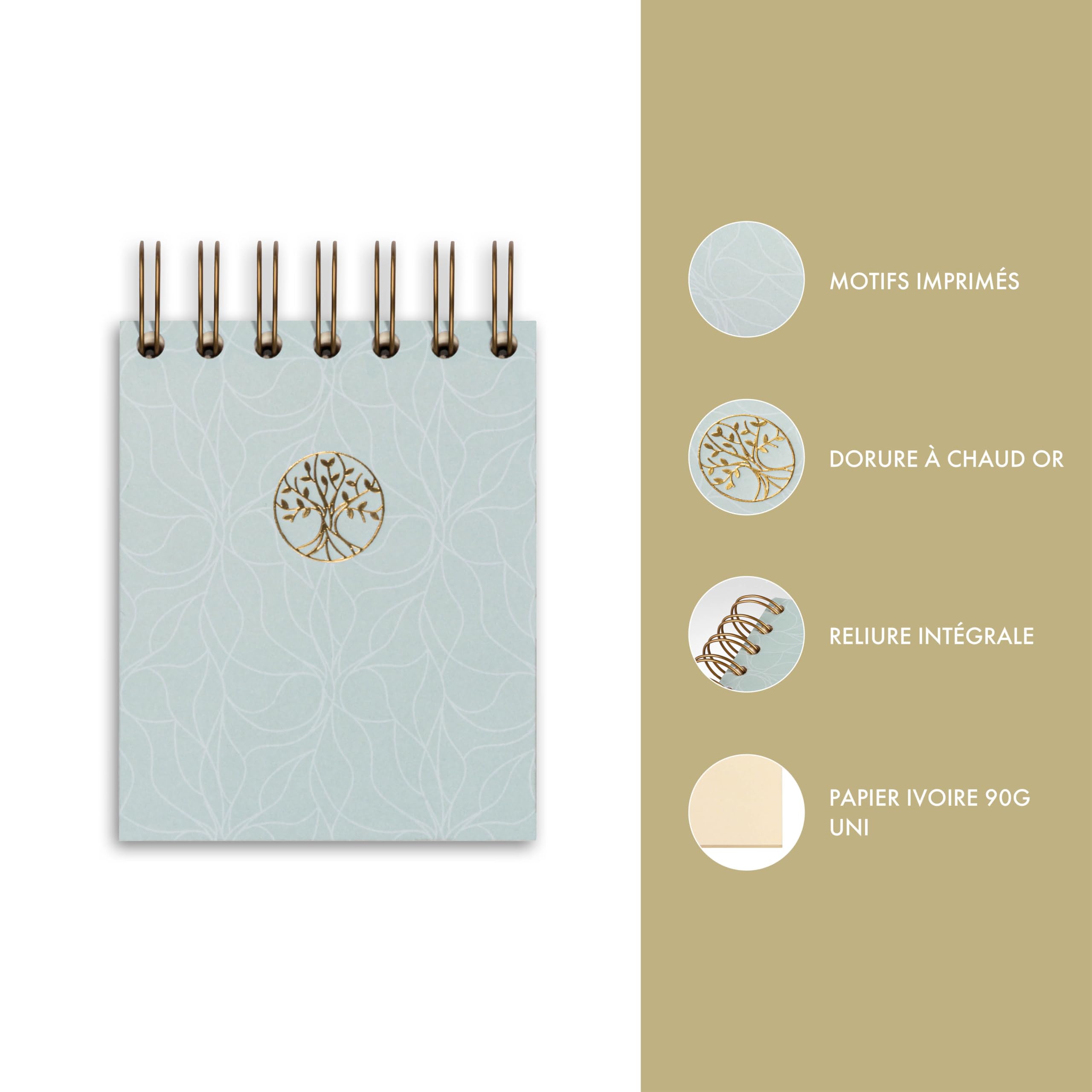 clairefontaine-inspire-116088c-spiralblock-9x11-cm-blanko-160-blatt-elfenbein image 3